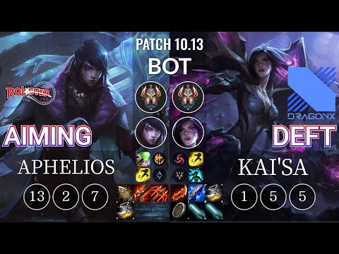 KT Aiming Aphelios vs DRX Deft Kai'Sa Bot - KR Patch 10.13