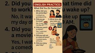 Practice English Past Simple Tense | Daily Conversations – What Did You Do Yesterday? #pastsimple