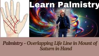 #Palmistry -How To Work Life Line When it Overlap on Mount of Saturn (English) #life line #lin #hand
