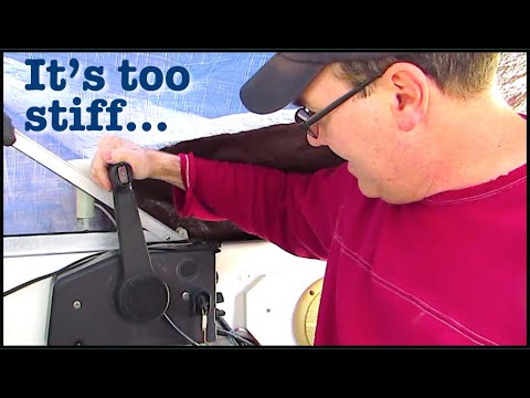Boat Outboard Throttle Controls are hard to shift - taking it apart and fixing it for free