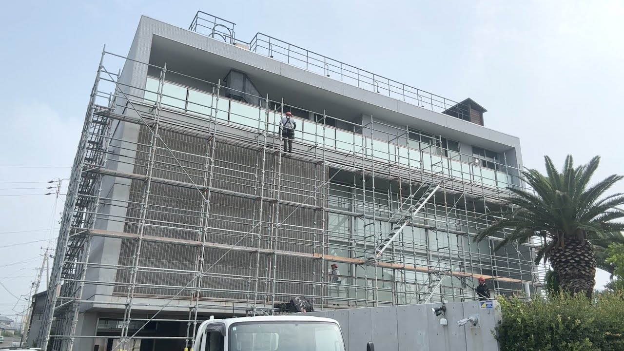 【外壁塗装工事】はじめしゃちょーの5億円ハウスが黒色になるまで