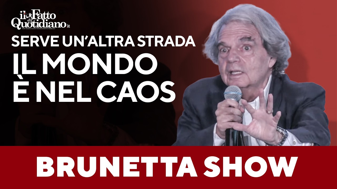 Brunetta: “Parliamo di cose concrete: il mondo è nel caos”. E ancora: “Stiamo collassando”