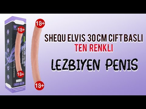 Shequ elvis 30 Cm Çift Başlı Ten rengi Lezbiyen Penis