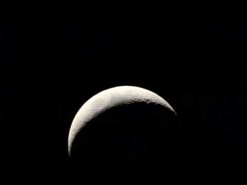 Video of the moon with some relaxing music
