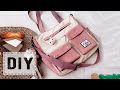 DIY Korean Design Tote Bag Many Pockets Style Making from Cloth