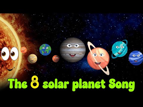 The 8 Planets Song | Solar System Song | #solarsystem #solarplates #animation #kids #planetsong