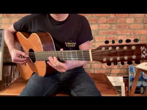 Circle Strings Acoustic Guitar 10-String Walnut and Sinker Redwood Rare Custom image 15