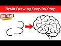 How To Draw Brain Turn C 3 To Brain Drawing Realistic Brain Drawing Easy Step By Step
