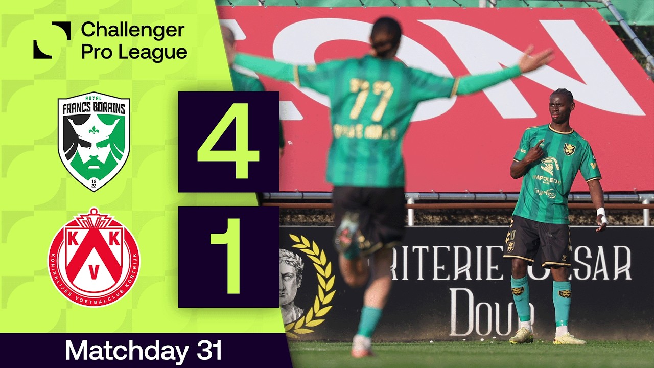 Royal Francs Borains vs KV Kortrijk Highlights