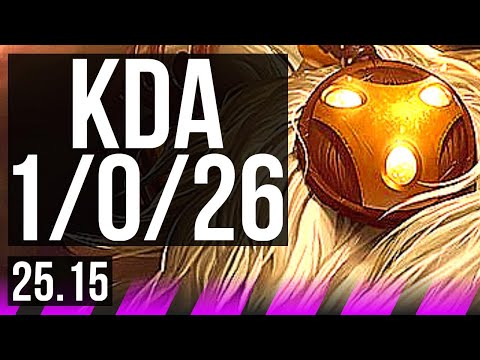 BARD & Yunara vs TRUNDLE & Sivir (SUP) | 1/0/26 | KR Master | 25.15
