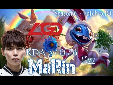 LGD MaRin FIZZ Top vs Swain - Patch 6.10 KR | League of Legends