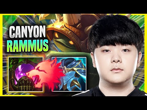 CANYON IS SO CLEAN WITH RAMMUS! - DK Canyon Plays Rammus JUNGLE vs Lee Sin! | Preseason 2022