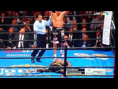 KRZYSZTOF GLOWACKI VS STEVE CUNNINGHAM FULL FIGHT 12RD UNANIMOUS DECISION  REVIEW NO FOOTAGE