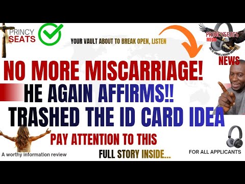 NO MORE MISCARRIAGE..HE AGAIN AFFIRMS!!TRASHED THE ID CARD IDEA