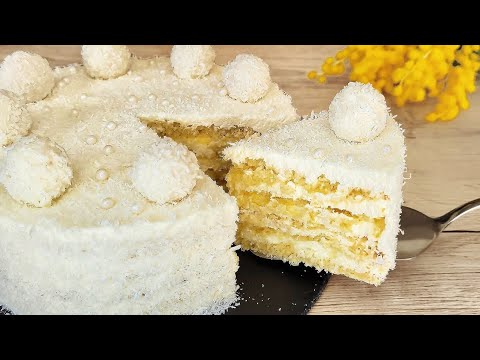 Raffaello cake that melts in your mouth! Simple and very tasty! 😋