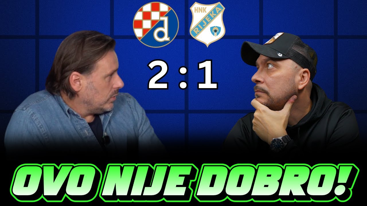 DINAMO vs RIJEKA 2:1! RIJEKA OŠTEĆENA!