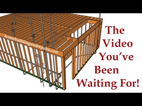 How To Install Rough Plumbing In Two Car Garage With Small Apartment - Building Education Part 9