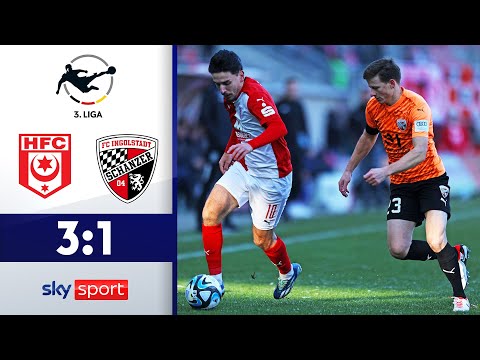 Halimi führt HFC zum Sieg | Hallescher FC - FC Ingolstadt 04 | Highlights - 3. Liga 2023/24