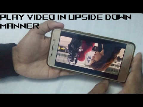 How to play video in upside down position