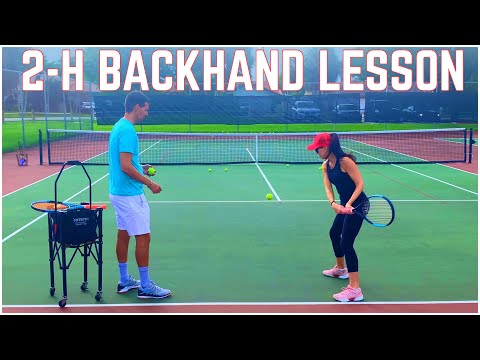 Two-Handed Backhand Tennis Lesson with Anna