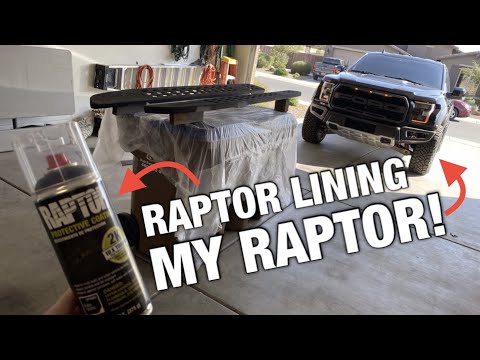Raptor Lining My Faded and Scratched Raptor Running Boards!