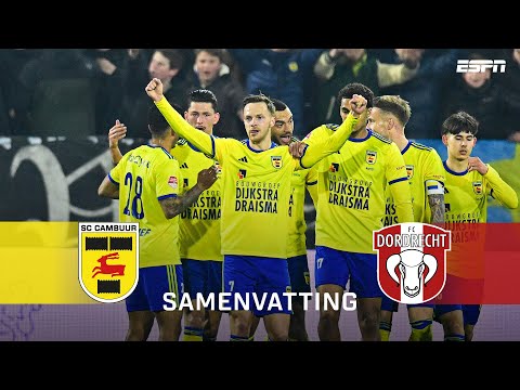 REMCO BALK maakt zijn VEERTIENDE van het SEIZOEN! ⚽️ | Samenvatting SC Cambuur - FC Dordrecht