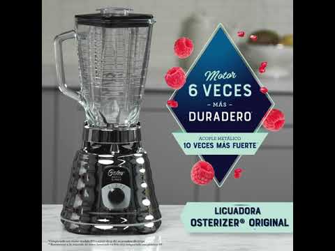Licuadora Vaso Plastico 1.25 L/ 2 Vel y Pulso 550 w Rojo Oster