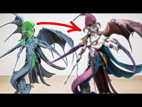 Painting a CUSTOM Slaanesh Daemon Prince to our HIGHEST Level
