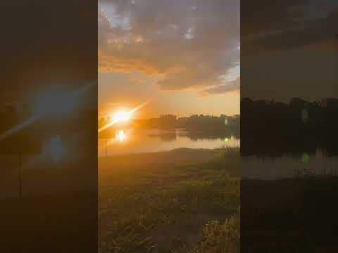 Pôr do sol Lagoa de São João da Lagoa, Norte de Minas.