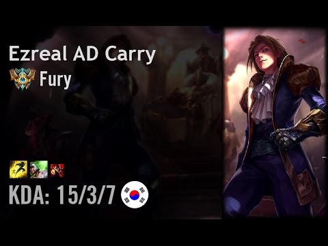 Ezreal AD Carry vs Varus - Fury - KR Challenger Patch 6.10