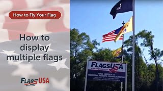How to Display Multiple Flags - American Flag Etiquette
