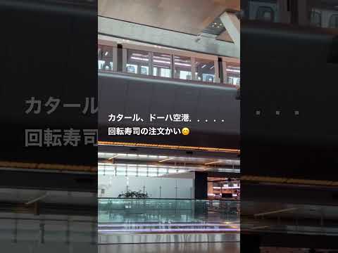 経営学科 カタール，ドーハ空港内に電車が走ってた