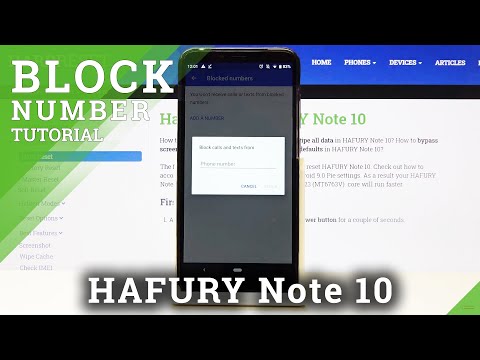 How to Block Number in HAFURY Note 10 – Block Calls