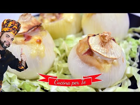 Cipolle al forno ripiene - Ricette Facili e Veloci
