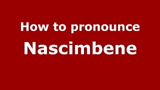How to pronounce Nascimbene