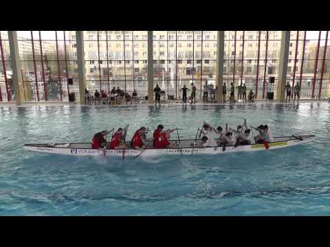 5. Hallescher Drachenboot Indoorcup - Rennen 35 - Alchimistengeschwarder vs. KSB Dolphins 1