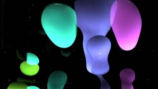 4 Farb wechselnde Lavalampen zum entspannen, lernen, schlafen oder als TV Hintergrund