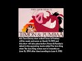 Toon Disney Timon Pumbaa Show Will Take Place Before Timon Pumbaa S Debut In The Lion King