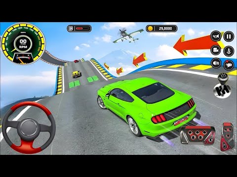 Crazy Ramp Car  Stunts Racing 2024 - Impossible GT Car Mega Ramp Simulator 3D: Android Gameplay