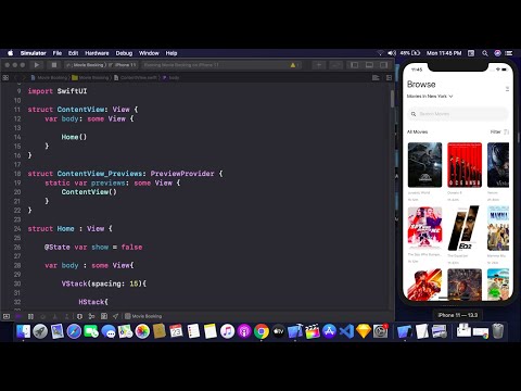 Designing Movie Booking App UI Using SwiftUI - Movie Booking App UI Using SwiftUI - SwiftUI Tutorial