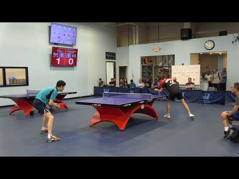 Westchester Table Tennis Center,  July 2023 Open Singles Finals, Jian Li Vs Romain Lorentz