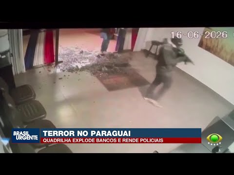 Quadrilha explode bancos e bloqueia cidade no Paraguai