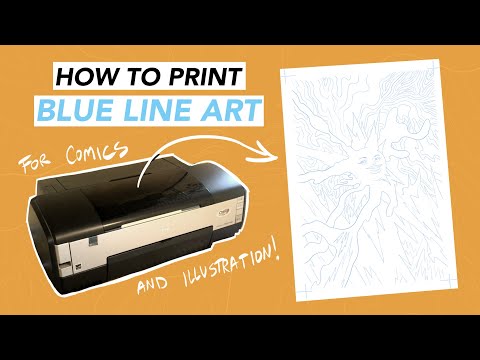 How to Print Blue Line Art for Comics and Illustration
