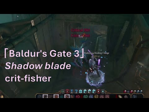 Shadow Blade crit-fishing build for 「Baldur's Gate 3」 honour mode