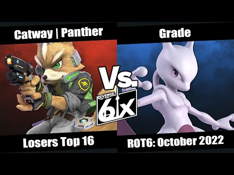 ROT6 October Losers Top 16 - Catway | Panther (Fox ) vs Grade (Mewtwo) SSBU Singles