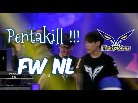 FW NL Pentakill!!! vs CLG - Group Stage Week 2 Day 1 - 2015 World Championship