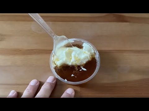 Kaymak or Sarshir. Dairy food similar to Clotted Cream.  GREAT FOOD! - Istanbul Turkey - ECTV