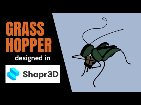 3D modeling a grasshoper in Shapr3D on iPad