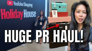 I WAS INVITED TO THE YOUTUBE HOLIDAY HOUSE! BEHIND THE SCENES & *HUGE* HAUL FROM YOUR FAVE BRANDS!