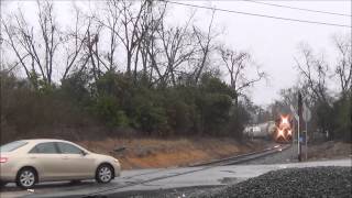 preview picture of video 'NS GP50 High Hood Leading NS G31 in Waynesboro, GA 12/23/14'